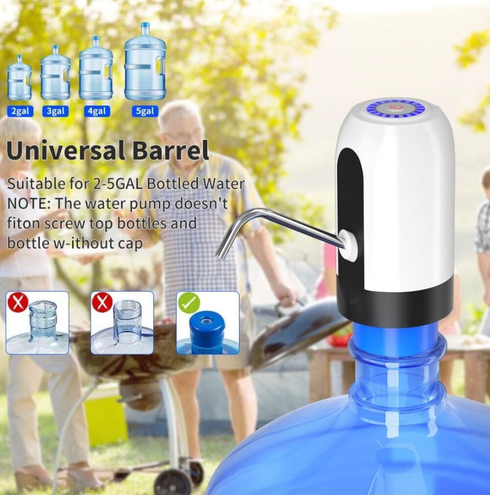 Automatic USB Rechargeable Water Dispenser Pump for 5 Gallon Bottles - Image 5