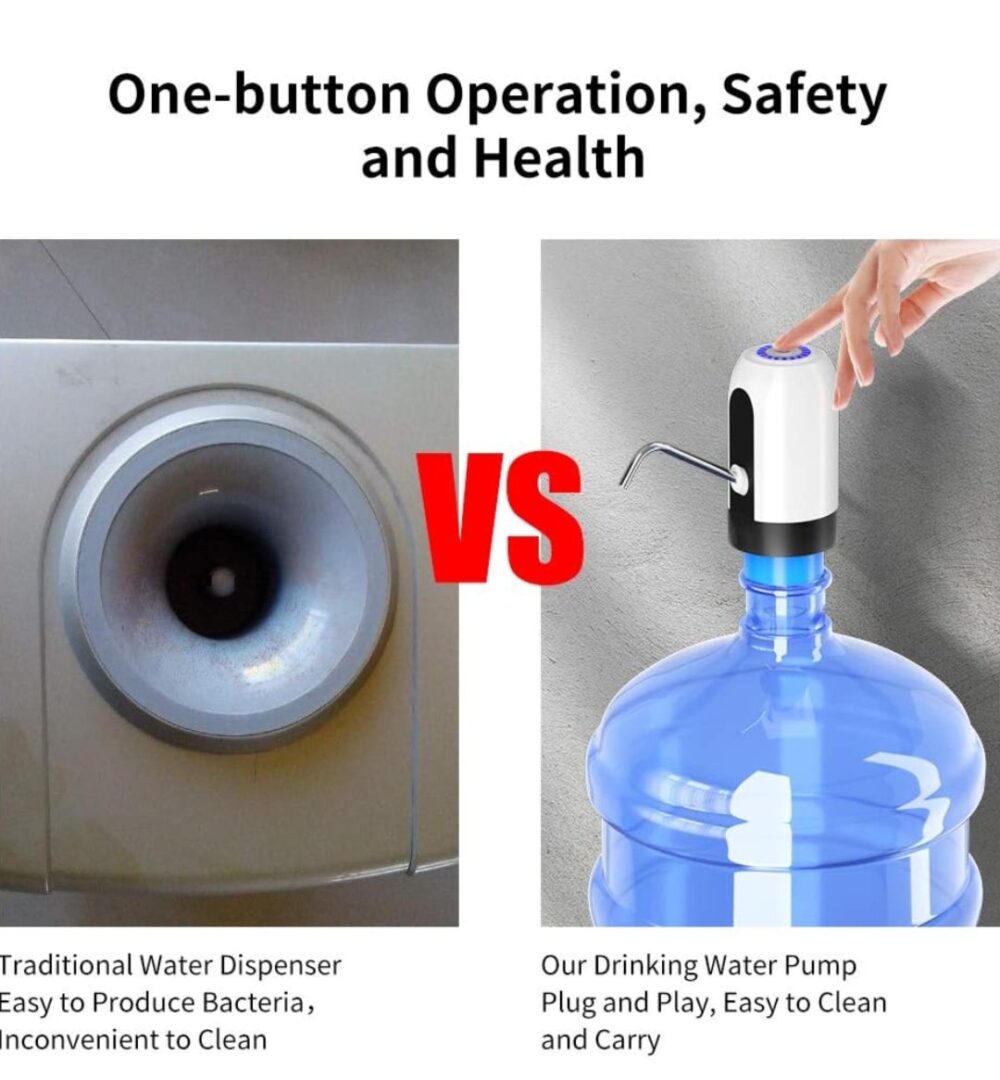 Automatic USB Rechargeable Water Dispenser Pump for 5 Gallon Bottles - Image 4