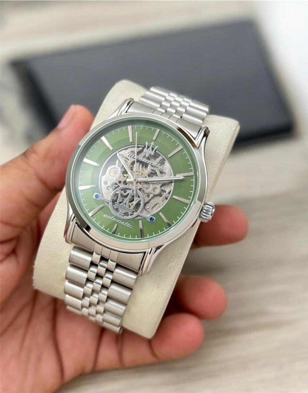*✅FIRST TIME IN HISTORY masarati  WATCH AUTOMATIC ANTI ALLERGIC METAL BELT TO AMAZE CUSTOMER✅* - Image 7
