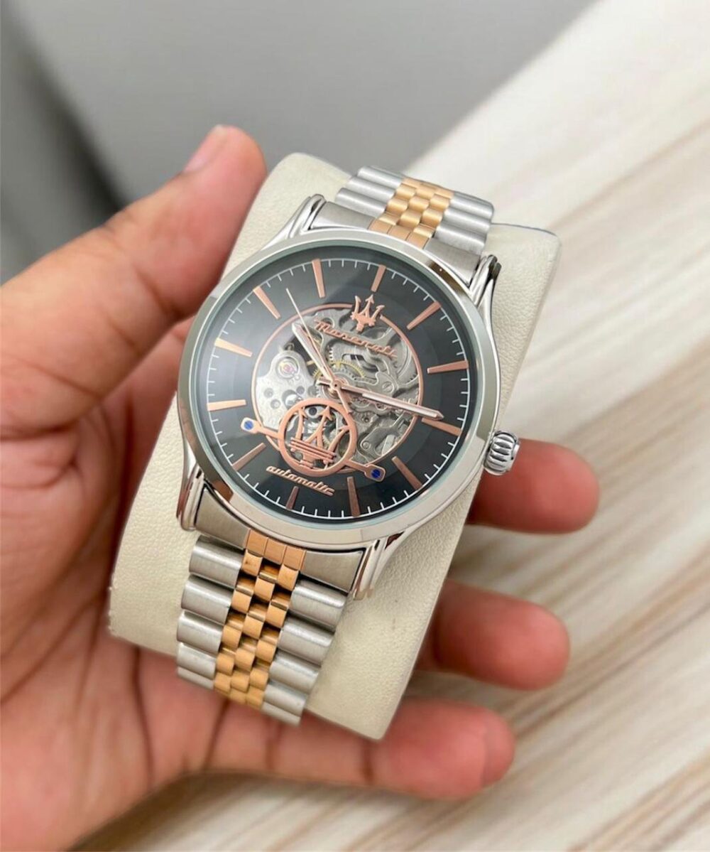 *✅FIRST TIME IN HISTORY masarati  WATCH AUTOMATIC ANTI ALLERGIC METAL BELT TO AMAZE CUSTOMER✅* - Image 4
