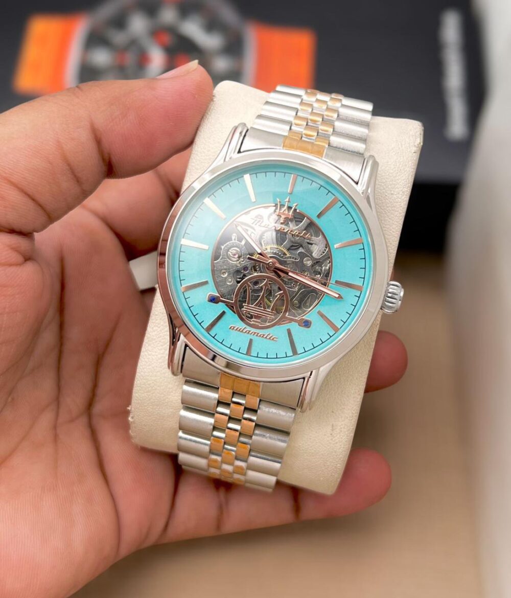 *✅FIRST TIME IN HISTORY masarati  WATCH AUTOMATIC ANTI ALLERGIC METAL BELT TO AMAZE CUSTOMER✅* - Image 3
