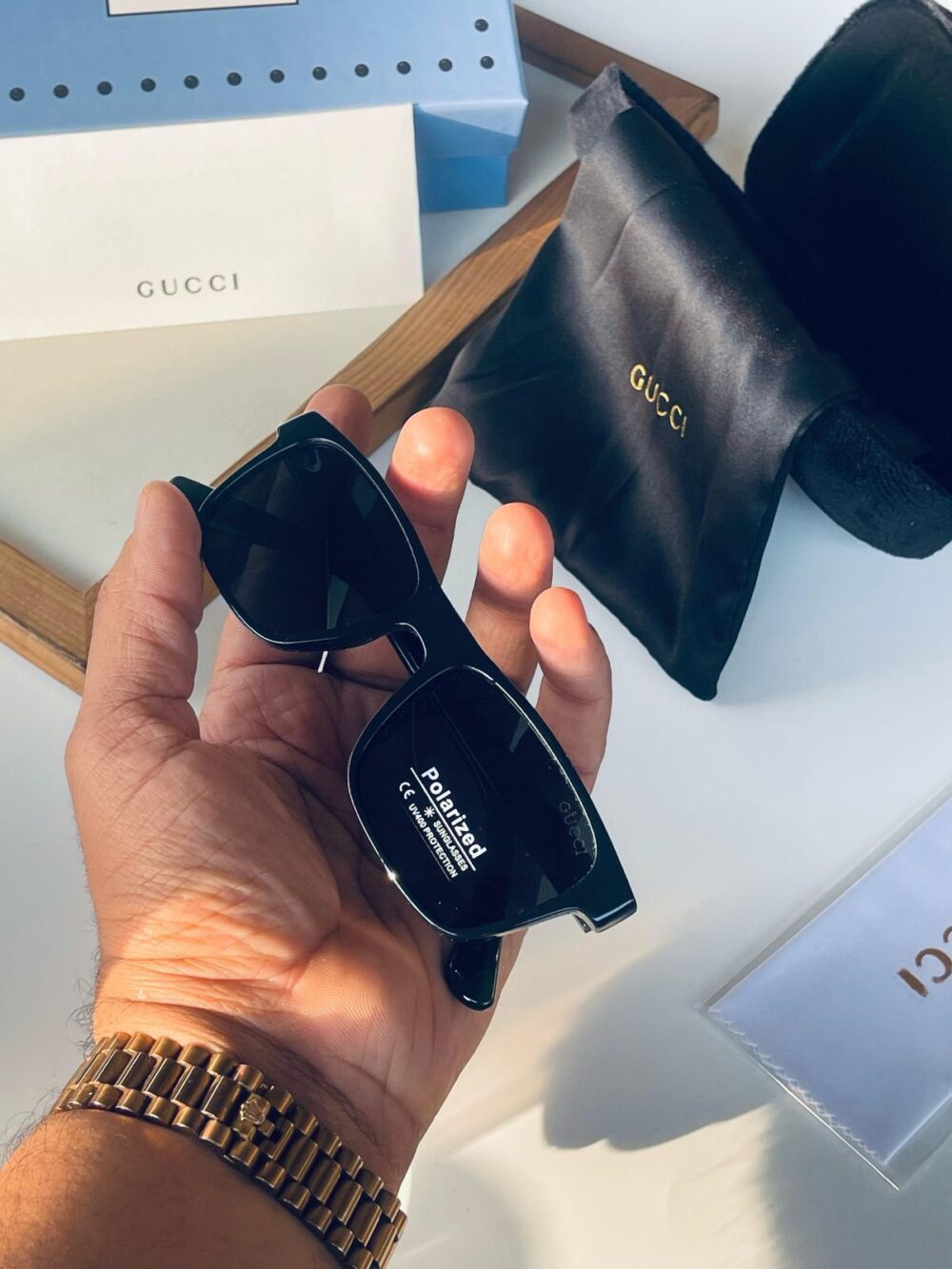 *GUCCI-SUNGLASSESS*

*UNISEX MODEL*
*LENS QUALITY POLARIZED* - Image 2